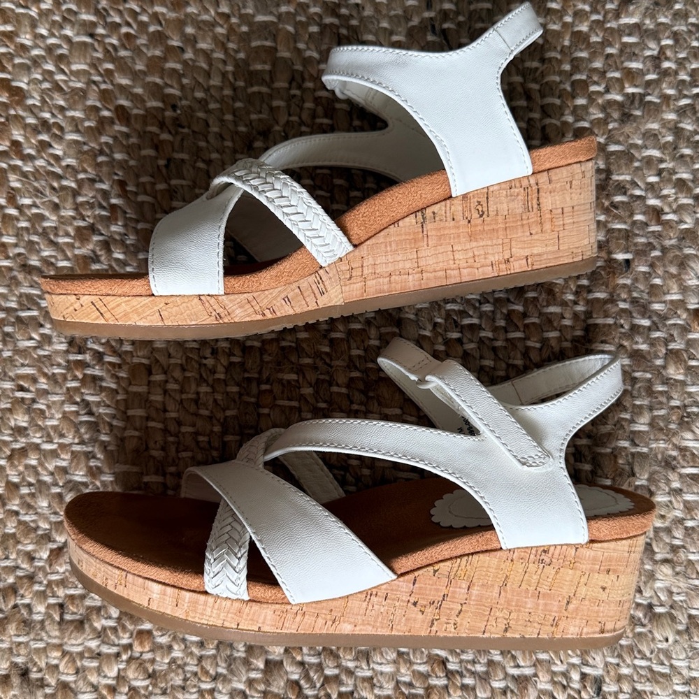 Nicole White Sandals with braid detail and soft footbed - Picture 3 of 6